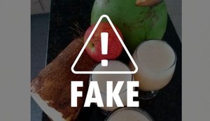 É falso que suco de inhame com água de coco e maçã cure o coronavírus