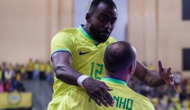 Brasil goleia Afeganistão por 6x0 e conquista Copa das Nações de Futsal