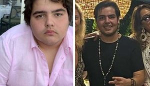 Filho de Faustão perde 50 kg após bariátrica e aparece irreconhecível