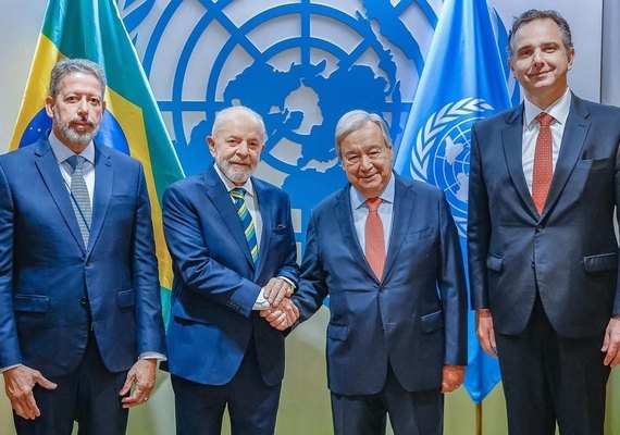 Arthur Lira acompanha Lula na abertura da Assembleia Geral da ONU em Nova Iorque