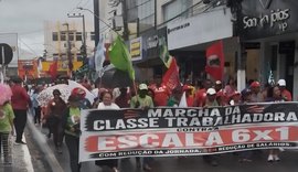 Marcha pelo fim da escala 6x1 mobiliza trabalhadores em Arapiraca