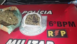 PM apreende arma de fogo e 1,2kg de maconha após abordagens em Maragogi