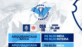 Após críticas, CSA recua e  apaga post com valores dos ingressos para o clássico das multidões