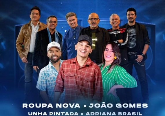 Roupa Nova, João Gomes, Unha Pintada e Adriana Brasil são as atrações desta quinta, 21 em São José da Tapera