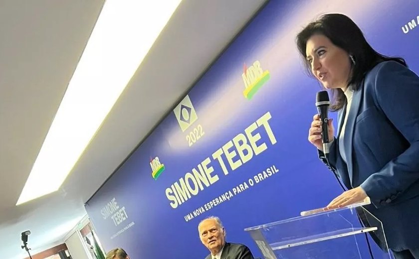 Candidata à Presidência Simone Tebet diz que urnas são confiáveis