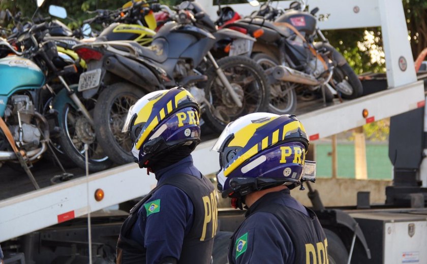 Operação da PRF tira mais de 250 motos irregulares de circulação em Alagoas