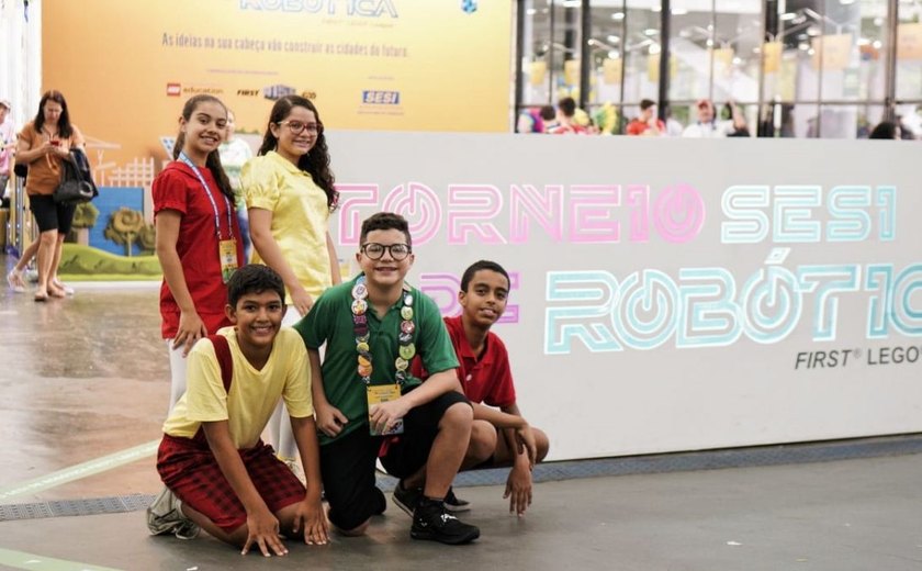 Equipes Sesi/Senai ficam entre melhores do maior festival de robótica do Brasil