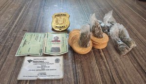 Mulher é flagrada com droga tentando entrar na Casa de Custódia