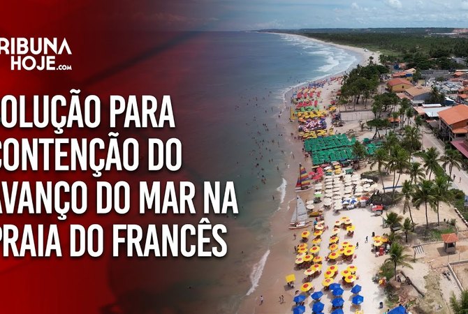 Solução para contenção do avanço do mar na praia do Francês