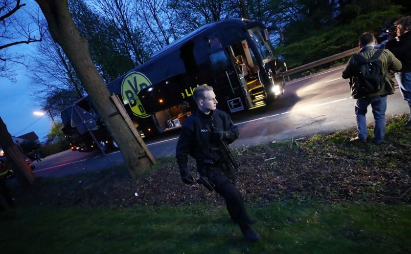 Promotores não veem terrorismo em ataque a ônibus do Borussia Dortmund