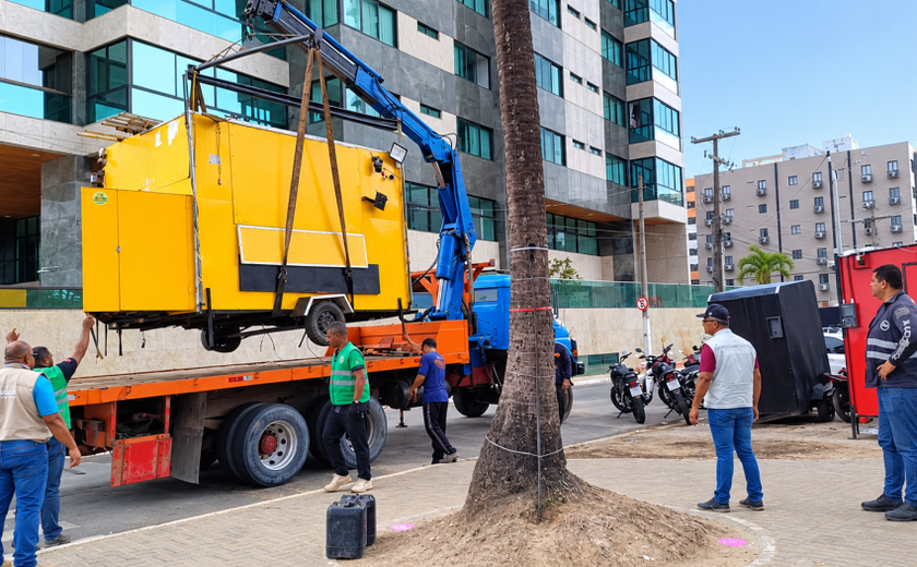 Segurança Cidadã remove trailer por perturbação do sossego na Ponta Verde