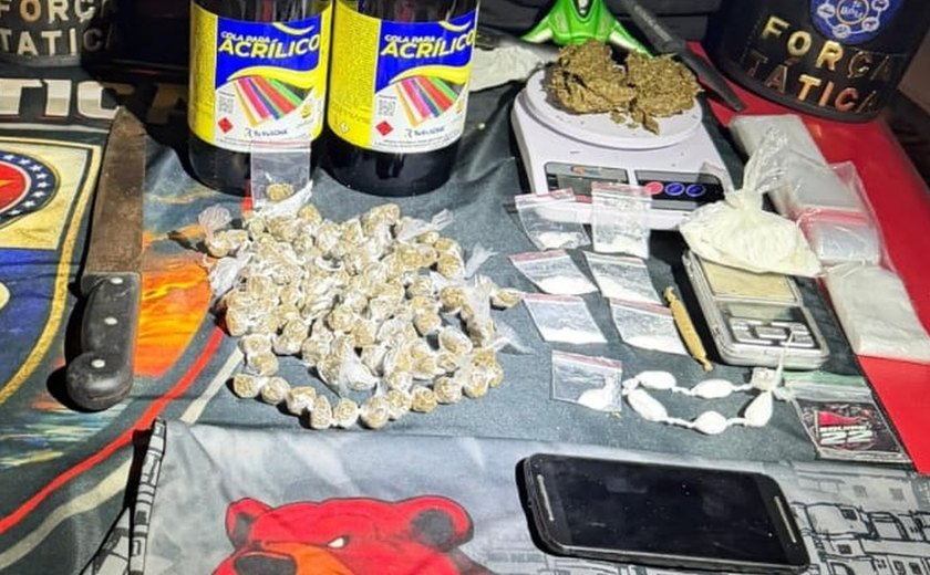 Polícia apreende maconha e cocaína em laboratório de drogas na Ponta Grossa