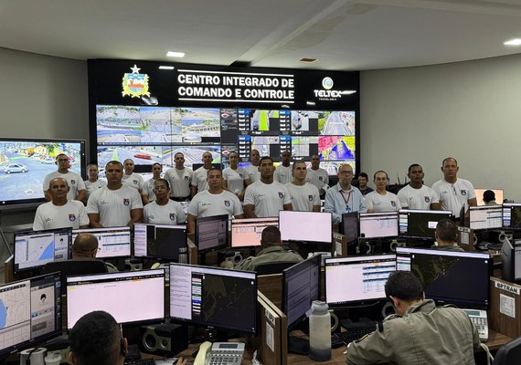 Alunos do Curso de Formação de Praças da PM conhecem estrutura da SSP que auxilia no combate ao crime