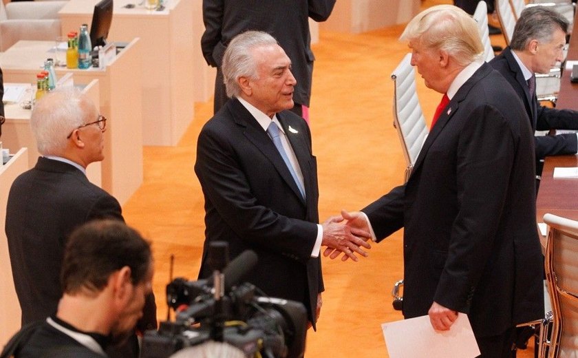 No Twitter, Temer posta foto de encontro com Donald Trump