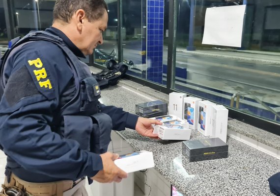 PRF apreende mercadoria transportada sem nota fiscal em União dos Palmares