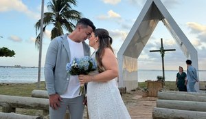 Casal realiza sonho de casar na Capelinha do Jaraguá