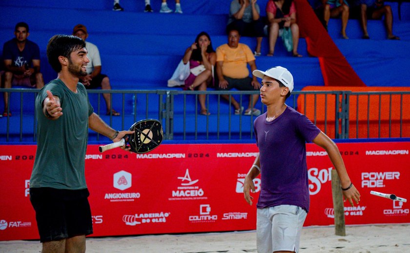 Alagoano de 15 anos, Lucas Cahu derruba favoritos ao lado de baiano e é campeão no 1º dia do Macena Open