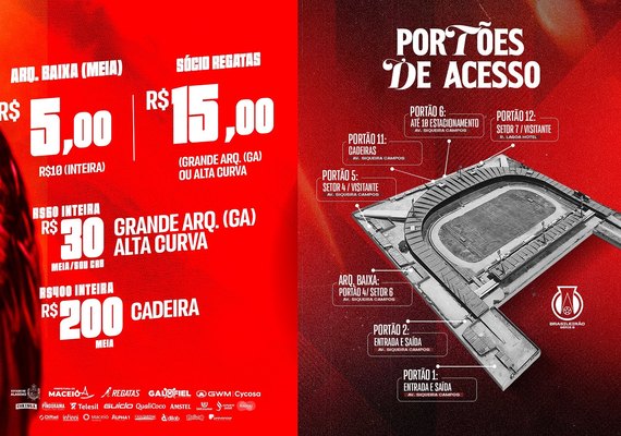 CRB inicia venda de ingressos para duelo decisivo contra o Atlético-GO