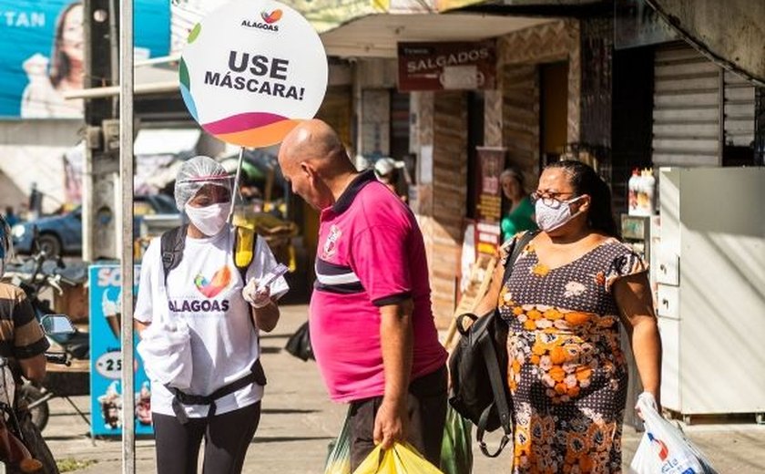Mesmo com evolução de fases em Alagoas, uso da máscara continua obrigatório e essencial