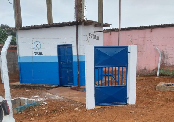 Casal segue com serviços de limpeza e pintura em Estações Elevatórias da região Serrana