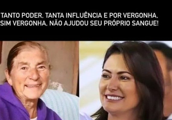 Primo ataca Michelle Bolsonaro por não cuidar da avó e ela o xinga: 'Cretino. Seu merd* '