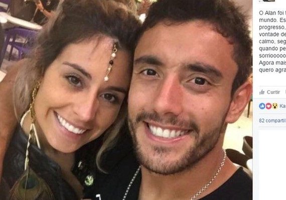 Jogador Alan Ruschel está 'super bem', diz noiva do atleta