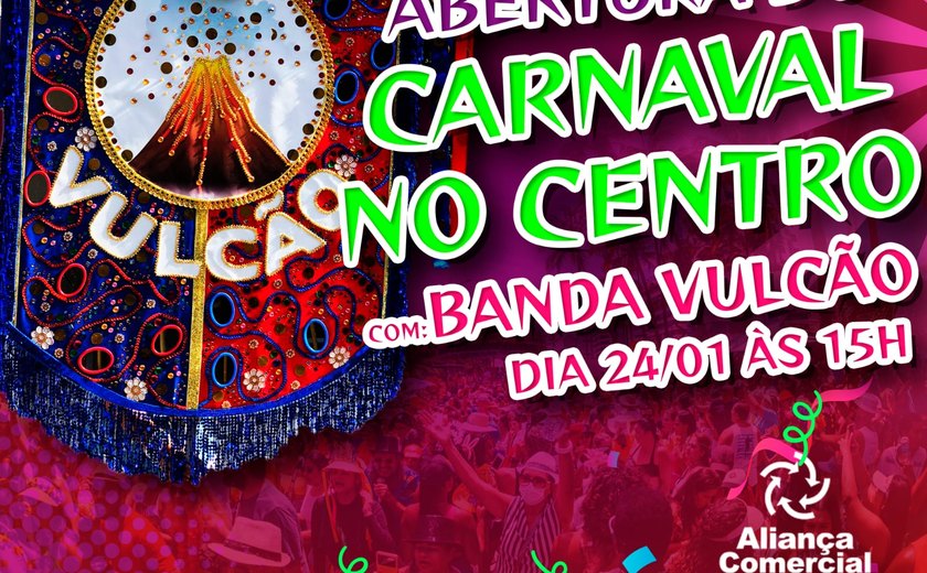 Banda Vulcão abre o carnaval no Centro de Maceió