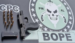 PM apreende três armas durante ações em Maceió, Maragogi e Piranhas