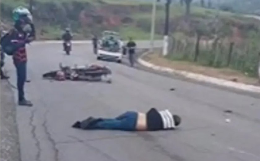 Grave acidente deixa motociclista morto em Rio Largo