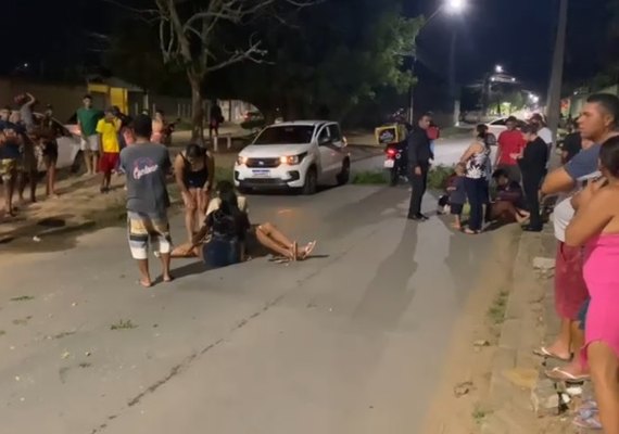 Colisão entre motos deixa duas pessoas feridas em Arapiraca