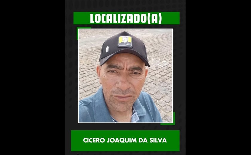 Homem que havia desaparecido em Taquarana no dia 8 é encontrado