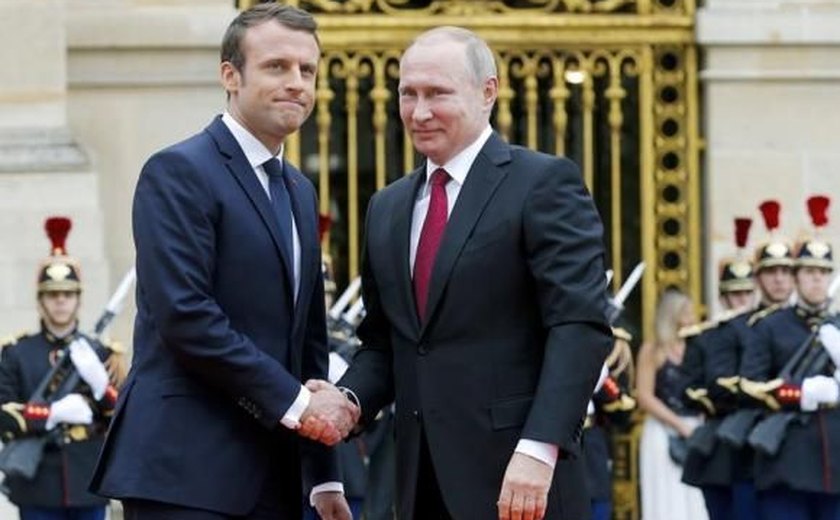 Macron recebe Putin em primeira visita de um chefe de Estado após sua posse