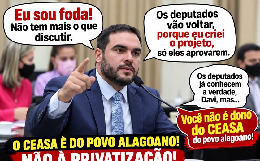 Protesto de permissionários da Ceasa mira ex-deputado Davi Maia em marcha até a Assembleia Legislativa