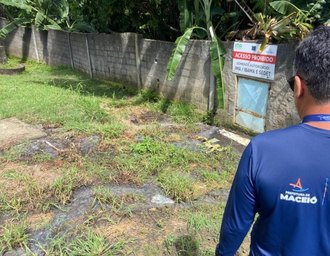 Fiscalização do Iplam flagra lançamento de esgoto em riacho no Jardim Petrópolis