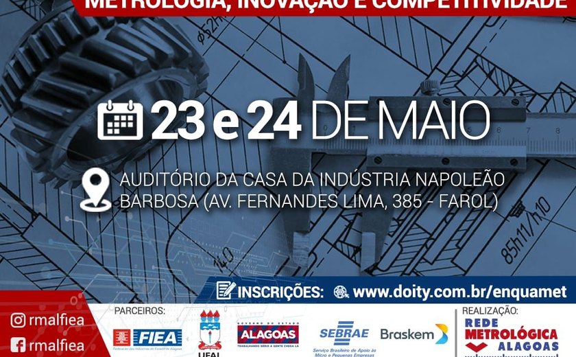 Maior evento de metrologia do Nordeste será realizado em Maceió