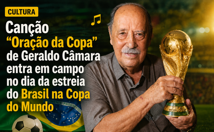 Canção 'Oração da Copa' de Geraldo Câmara entra em campo no dia da estreia do Brasil na Copa do Mundo