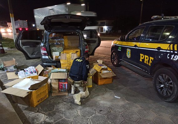 PRF apreende quase 10 mil produtos sem nota fiscal em São Sebastião
