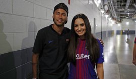 Após troca de likes, Demi Lovato e Neymar se encontram nos EUA