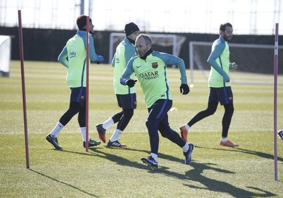 Treino do Barcelona tem Neymar como novidade um dia após ele ser poupado