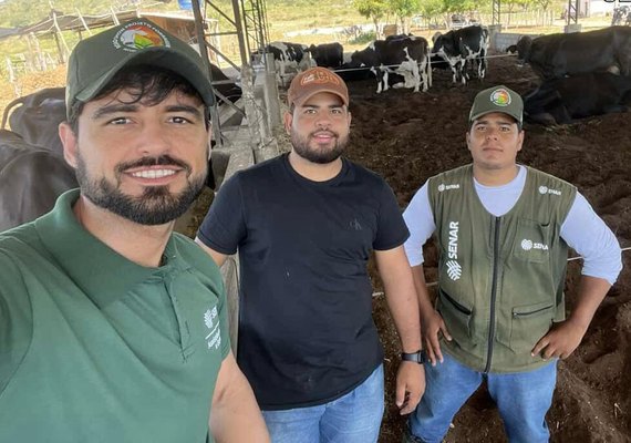 Assistência técnica garante eficiência de resultados e dobra produção de leite em propriedade atendida pelo Senar Alagoas