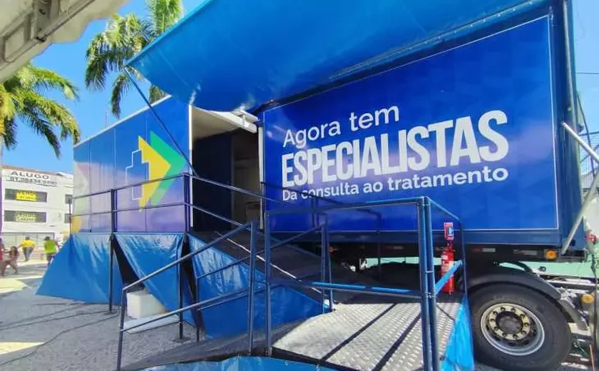 Ministério da Saúde leva para Santana do Ipanema e Palmeira dos Índios, em Alagoas, carretas de saúde do programa Agora Tem Especialistas