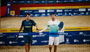 Brasileiros garantidos na final do Macena Open Prime na Praia do Francês