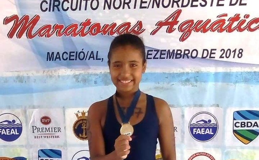 Menina prodígio conquista novas medalhas para Alagoas