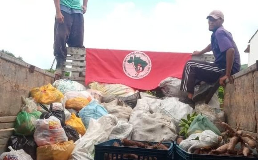 MST doa 12 toneladas de alimentos em Alagoas nesta sexta-feira