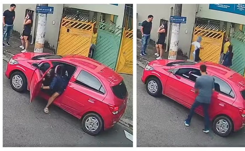 Mãe se desespera após homem roubar carro com bebê de 2 meses dentro