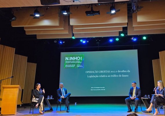 NINHO 2026: MP/AL palestra em Encontro Nacional de Combate a Tráfico de Animais Silvestres