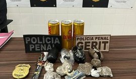 Mulher é presa pela Polícia Penal tentando entrar com drogas no sistema prisional