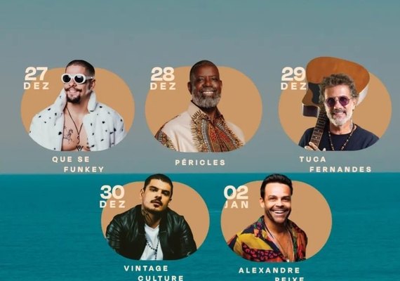 Péricles, Vintage Culture, Tuca Fernandes, Que se Funkey e Alexandre Peixe vão animar o Summer Club Jacarecica