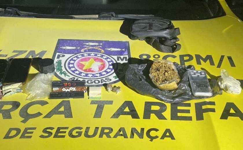 Polícia Militar prende quatro suspeitos de tráfico de drogas em São Miguel dos Milagres