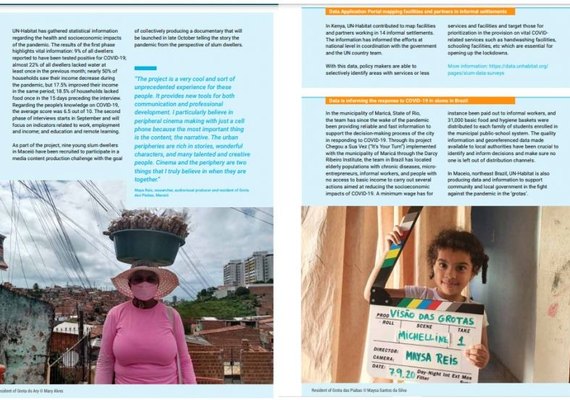 Fotografias produzidas por moradoras de grotas são publicadas em relatório global